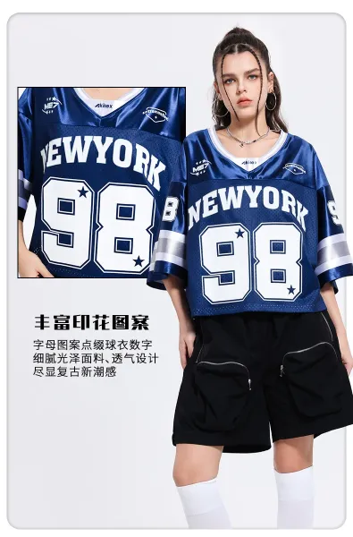 Design Akilex x ME7 New York 98 Blue Mesh Jersey - 6