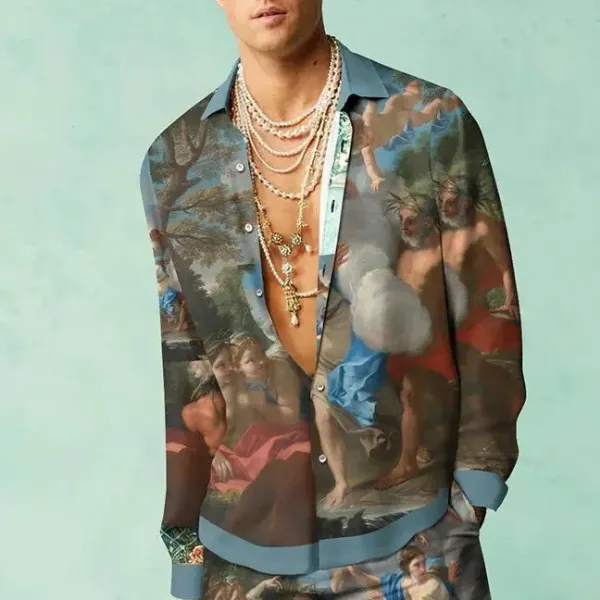 Dolce & Gabbana Baroque Print Silk Shirt Multicolor - 1