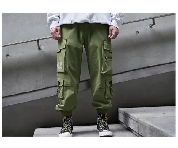 Design TAIWANG Cargo Pants Black Streetwear Trousers Pants - 14