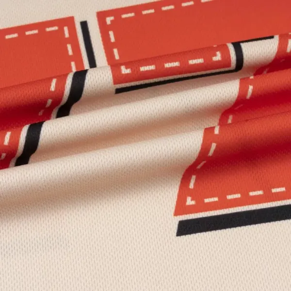 Design Kingson Custom Football Jersey 77 Cream Red Black Jersey - 15