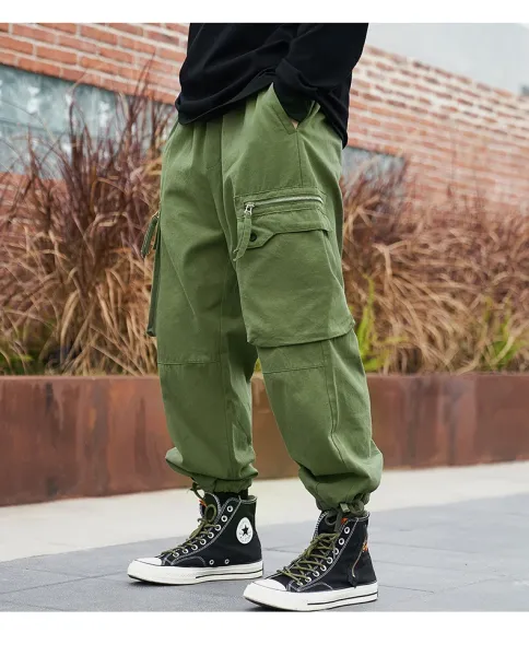Design TAIWANG Cargo Pants Army Green Pants - 11