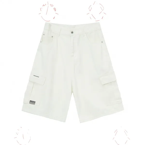 Carhartt Work In Progress Cargo Shorts White - 1