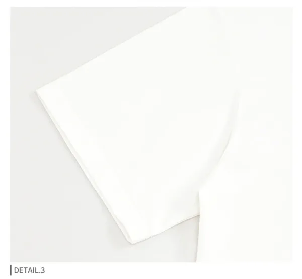 Jiexiyou Original Design Flower Print White T-Shirt - 8