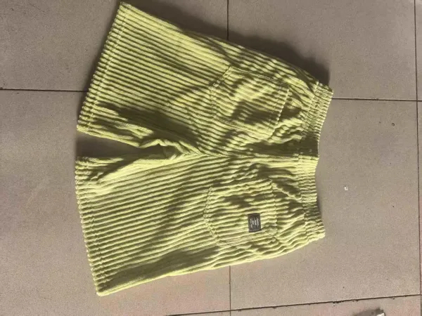Design Corduroy Shorts Light Blue Casual Shorts - 14