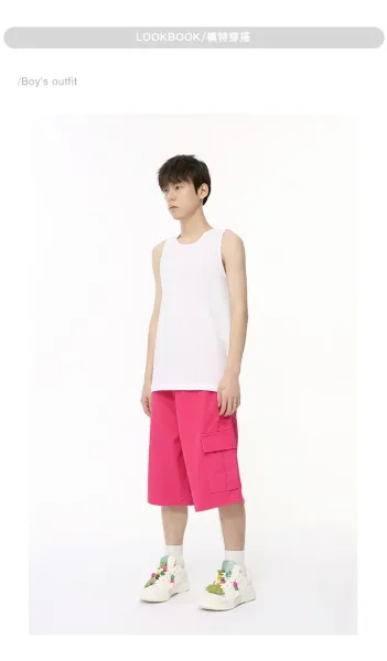 Design Cargo Shorts in Fuchsia Pink Shorts - 8