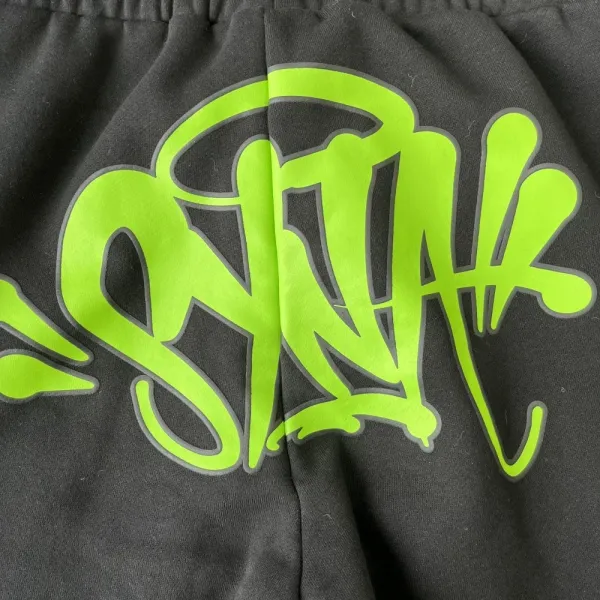 Design Graffiti Hoodie and Sweatpants Set in Sky Blue with Sticker Pack - 12