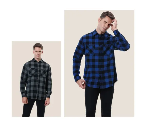 Design Red and Black Buffalo Plaid Shirt Tops Shirt - 13