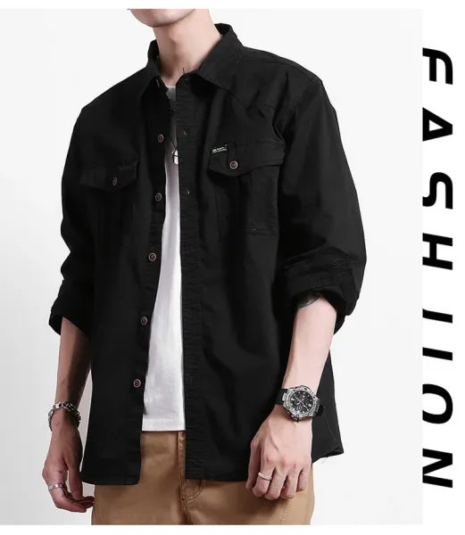 Design Utility Shirt Navy Blue - 10