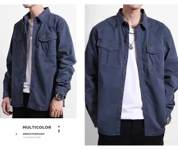 Design Utility Shirt Navy Blue - 23