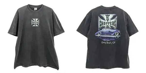 Design West Coast Choppers Motorcycle Co. Iron Cross Black T-Shirt T-Shirts - 12