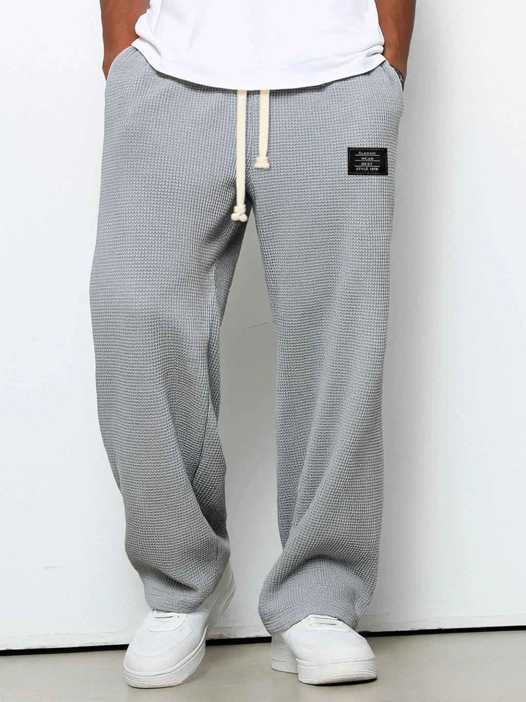 Design Waffle Knit Sweatpants Lavender - 8