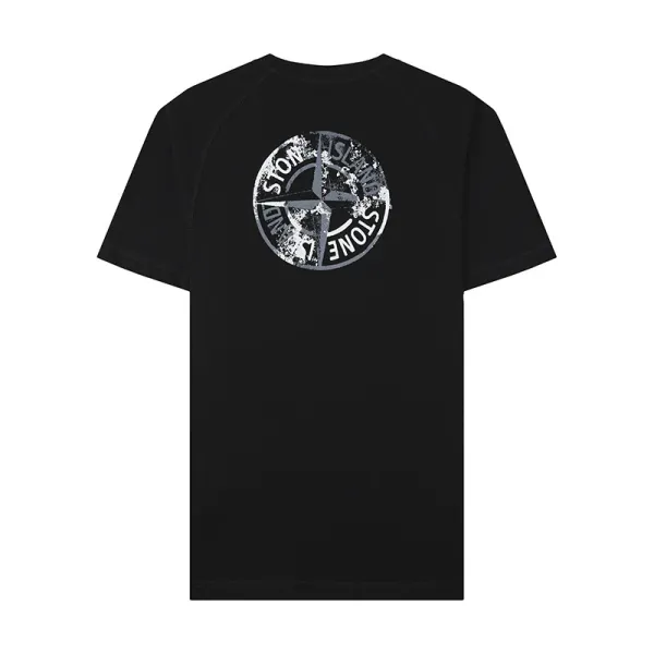 Stone Island Compass Logo T-Shirt Olive Green - 6