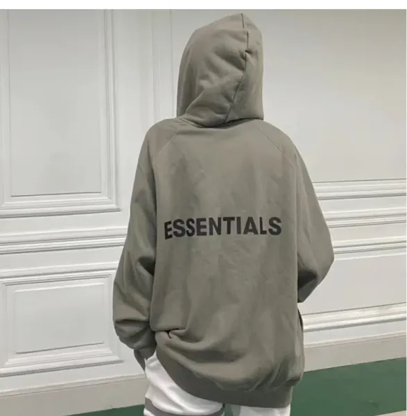 Fear of God Essentials Oversized Hoodie Beige - 22