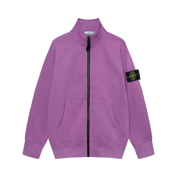 Stone Island Zip-Up Track Jacket White Outerwear - 11