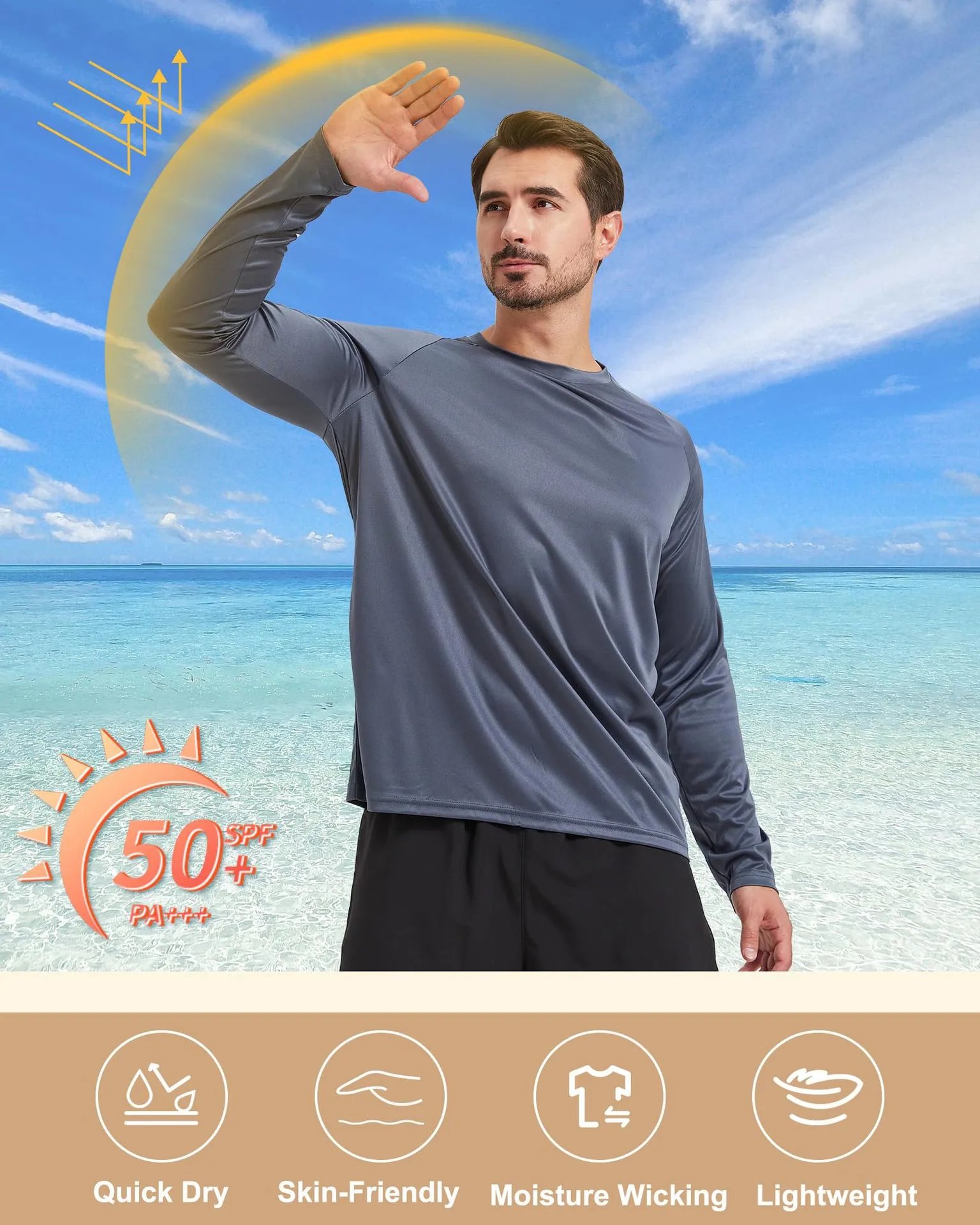 Design Performance Long Sleeve Base Layer White - 2