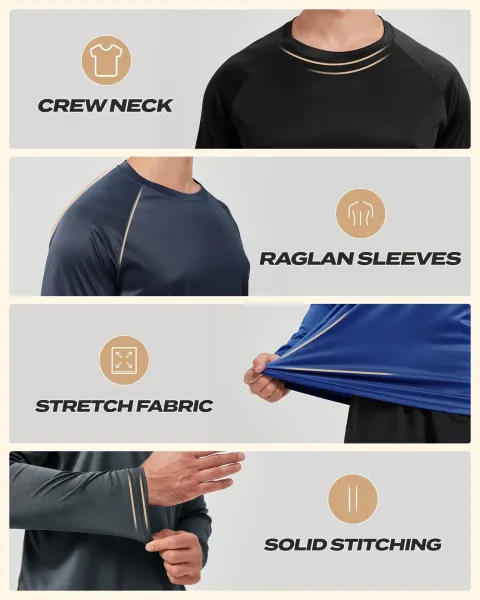 Design Performance Long Sleeve Base Layer White - 4