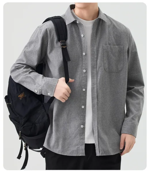 Design Classic Button-Down Navy Shirt - 13