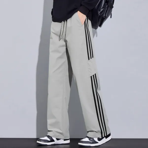 Adidas Three-Stripe Cargo Pants Gray - 1