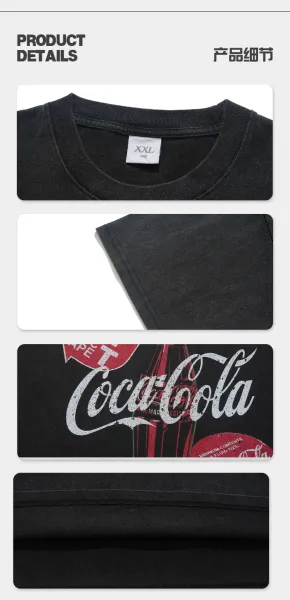 Design Coca-Cola Small Logo Black T-Shirt T-Shirts - 10