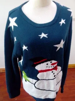 Gildan Ugly Christmas Sweater Green Graphic Sweatshirt - 9