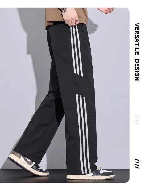 Adidas Three-Stripe Cargo Pants Gray - 21