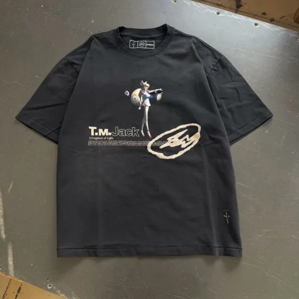Cactus Jack Travis Scott x T.M. Jack Fragment of Light Black T-Shirt T-Shirts - 1
