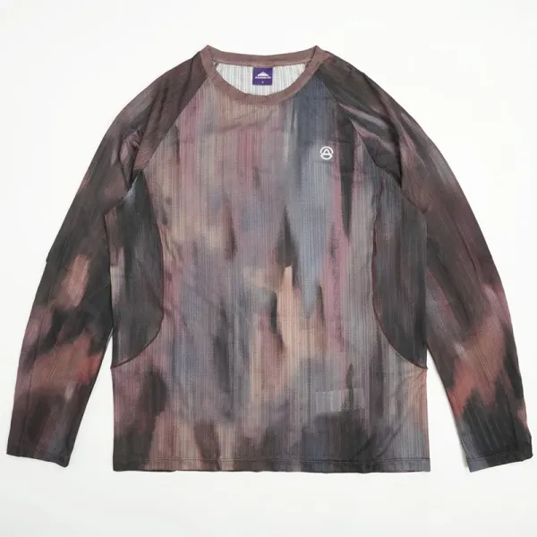 Design Clothing Warehouse Mesh Long Sleeve Top Tops - 8