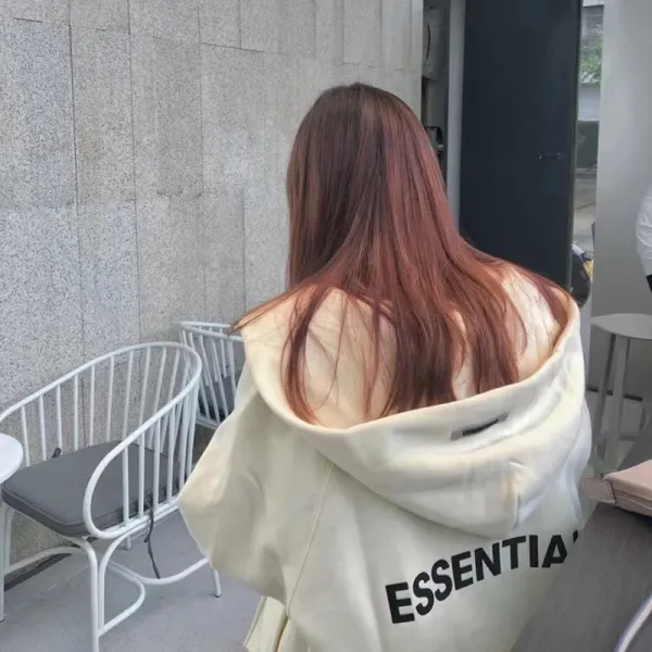 Fear of God Essentials Oversized Hoodie Beige - 15