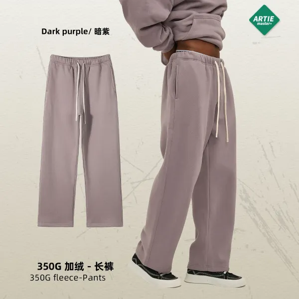 Arte Artie Master 350G Fleece Sweatpants Dark Purple Sweatpants - 1