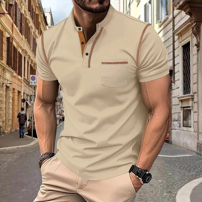 Design Henley T-Shirt Army Green - 33