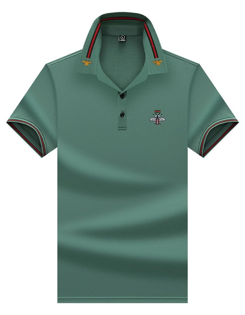 Design Bee Embroidered Polo Navy Blue Tops.polo - 17
