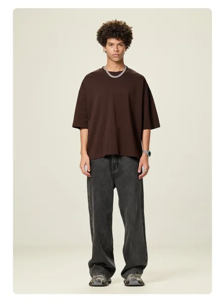 Design Basic Oversized T-Shirt Light Khaki - 26