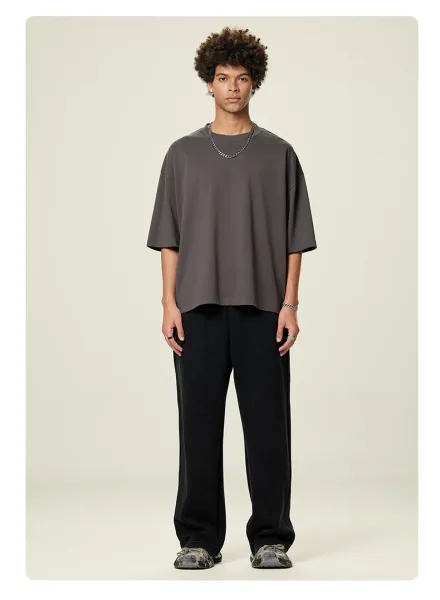 Design Basic Oversized T-Shirt Light Khaki - 34