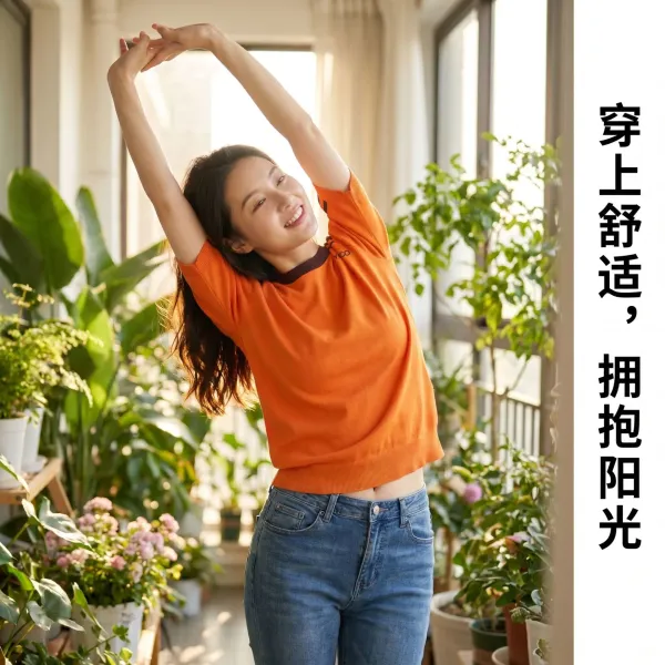 Design TAYCO Color-Block Knit T-Shirt Orange T-Shirts - 13