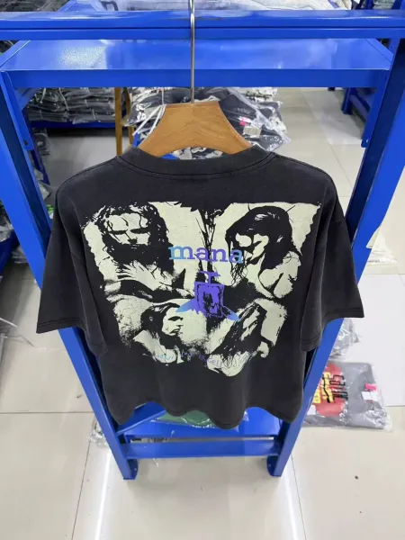 Design MANA Cuando Los Angeles Lloran Band Graphic T-Shirt Black T-Shirts - 9