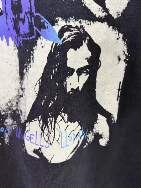 Design MANA Cuando Los Angeles Lloran Band Graphic T-Shirt Black T-Shirts - 16