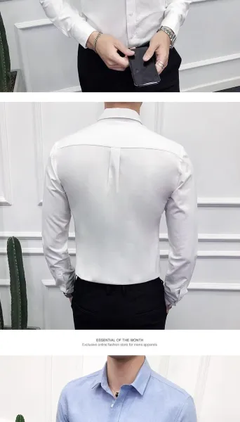 Design Classic Fit Light Blue Oxford Shirt Tops Shirt - 7