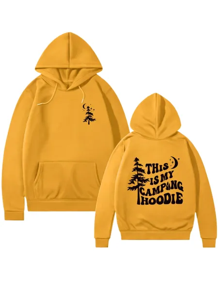 Design This Is My Camping Hoodie Black Hoodie - 25
