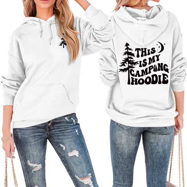 Design This Is My Camping Hoodie Black Hoodie - 13
