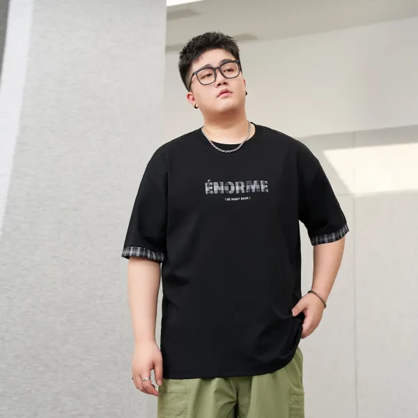 Design ÉNORME Graphic Print T-Shirt Black T-Shirts - 1