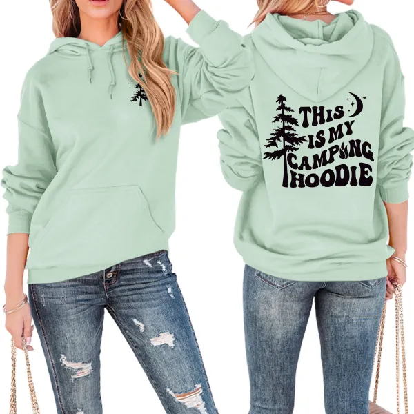 Design This Is My Camping Hoodie Black Hoodie - 16