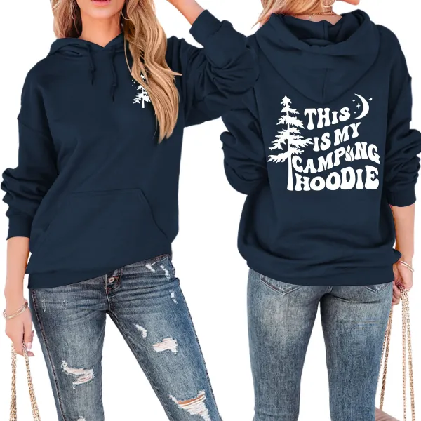 Design This Is My Camping Hoodie Black Hoodie - 17