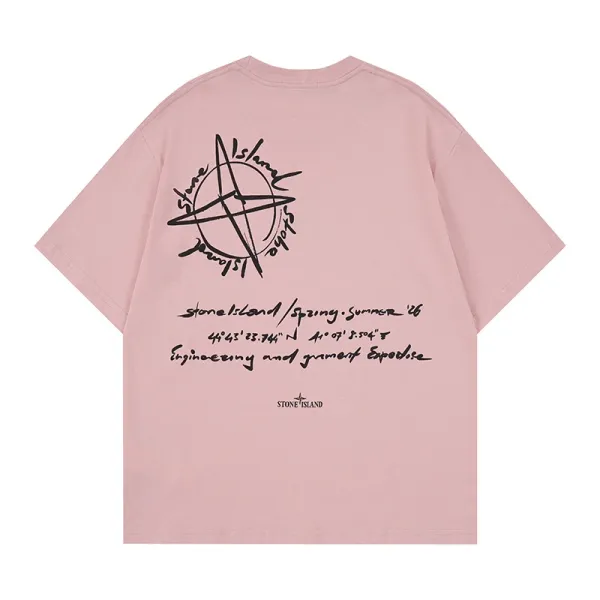 Stone Island Spring / Summer '26 Light Blue Graphic T-Shirt - 14
