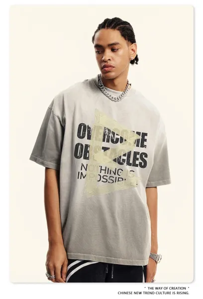 Design BE Thrived Overcome Obstacles Graphic T-Shirt Black T-Shirts - 22