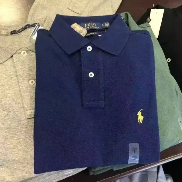 Polo Ralph Lauren Classic Fit Polo Black Tops Polo - 18