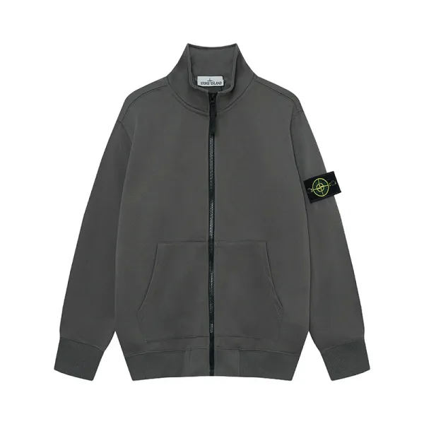 Stone Island Zip-Up Track Jacket White Outerwear - 15