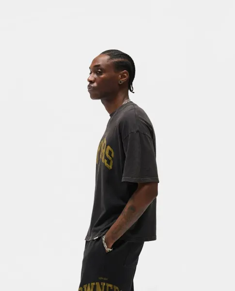 Represent Owners Club Distressed Black T-Shirt - 7