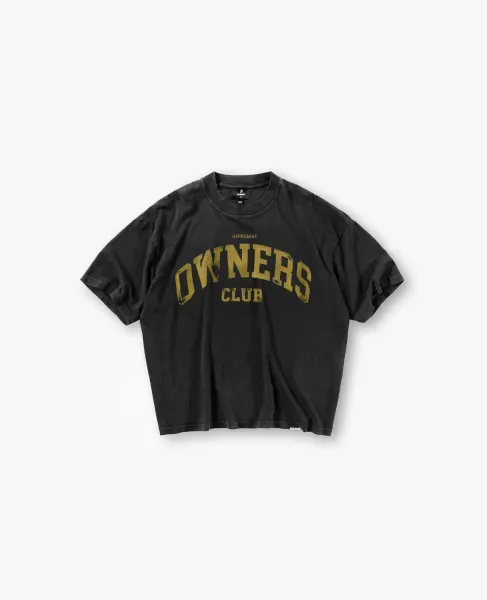 Represent Owners Club Distressed Black T-Shirt - 8