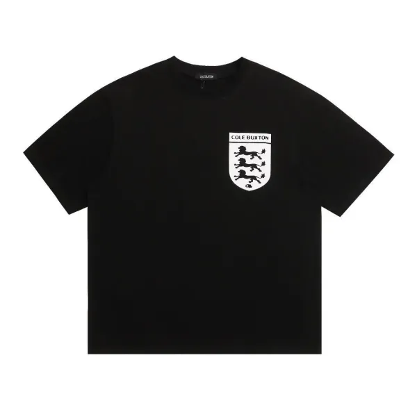 Cole Buxton England Crest Black T-Shirt - 1