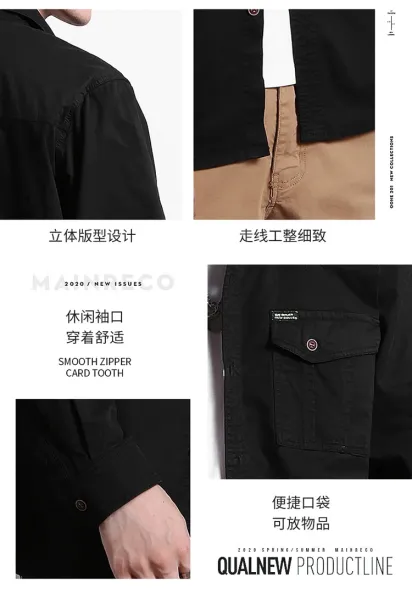Design Utility Shirt Navy Blue - 6